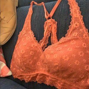 Burnt orange Lacey brallette